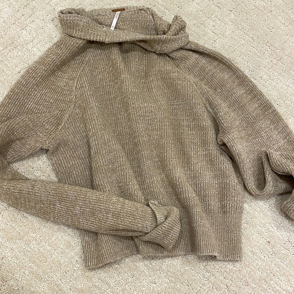 free people brown sweater